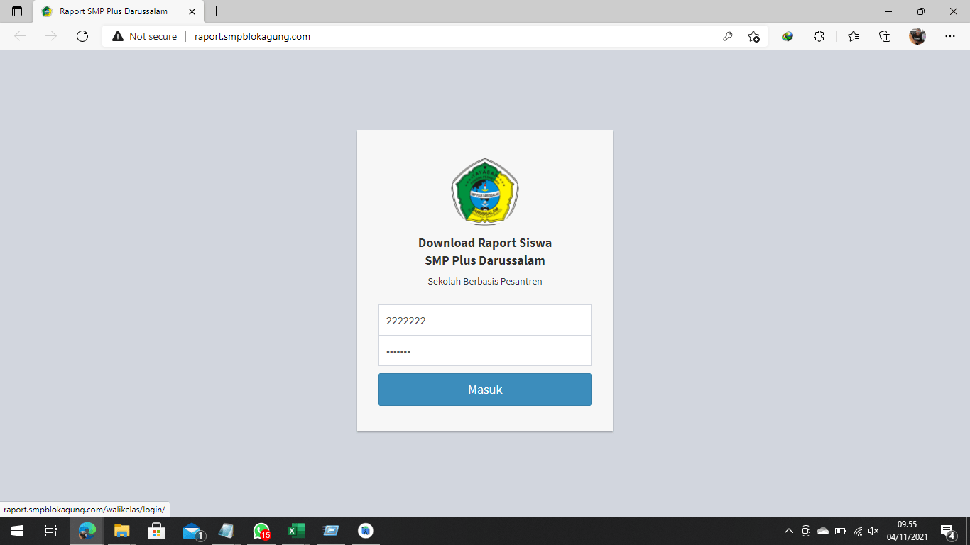 Penerimaan Raport Siswa Secara Online