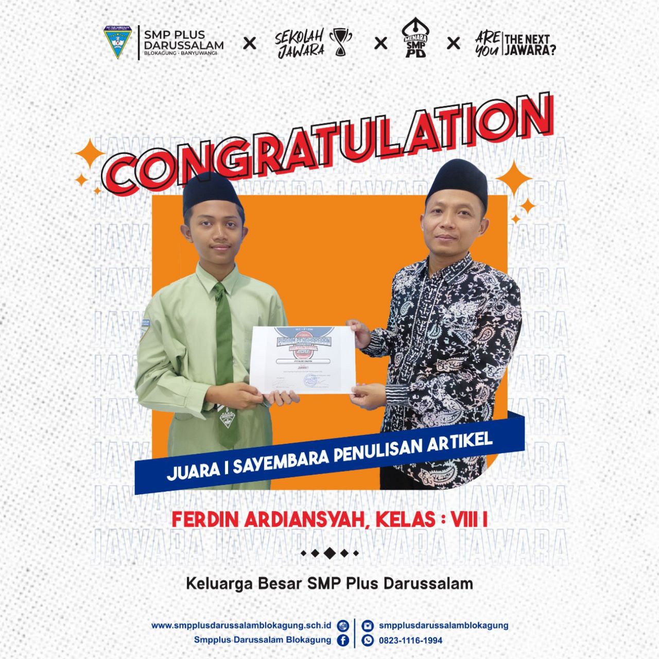 JUARA 1 SAYEMBARA ARTIKEL – MELAWAN PEMBULIAN