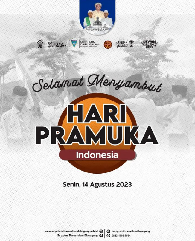 Selamat Menyambut Hari Pramuka dari SMP Plus Darussalam