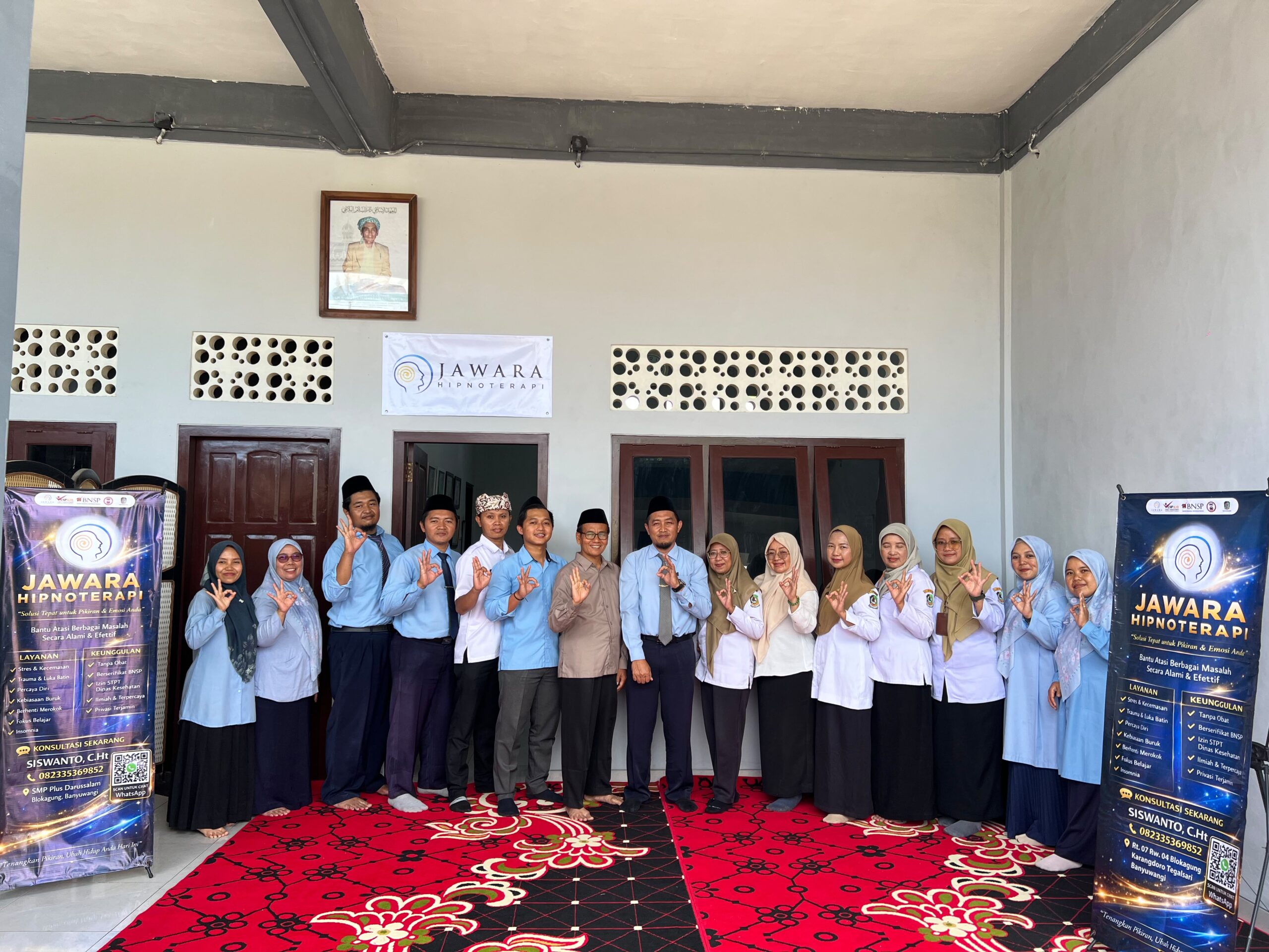 JAWARA Hypnotherapy SMP Plus Darussalam Raih STPT Perdana dari Dinas Kesehatan Banyuwangi